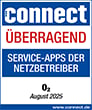 Connect Test Service-Apps der Netzbetreiber Note Überragend