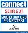 Connect Mobilfunk und 5G-Netztest Note Sehr gut
